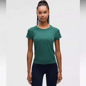 NWT lululemon Swiftly-Tech Short Sleve Tank 2.0 *Race, Storm Teal, Size 8